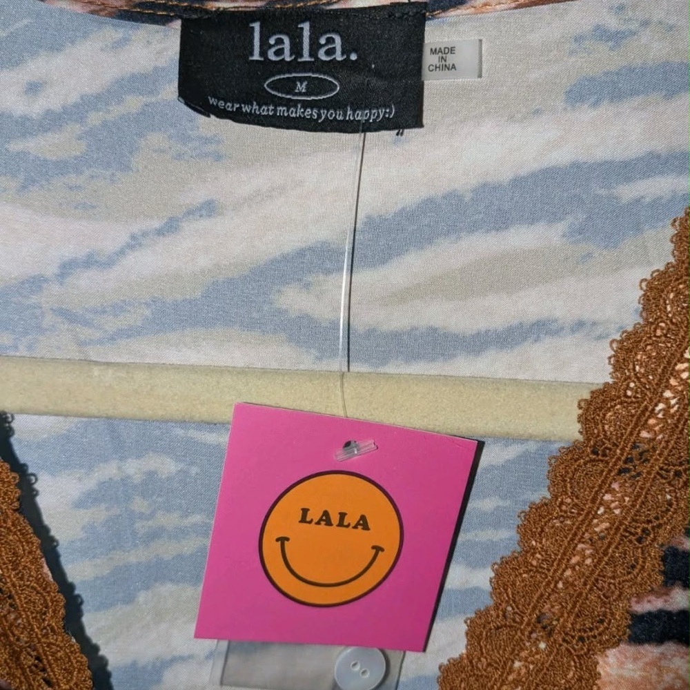 Dressed in Lala Serendipitous Dress Tiger + Cloud Size Medium M New Hippie Boho - Picture 3 of 6